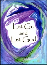 Let Go and Let God poster (5x7) - Heartful Art by Raphaella Vaisseau